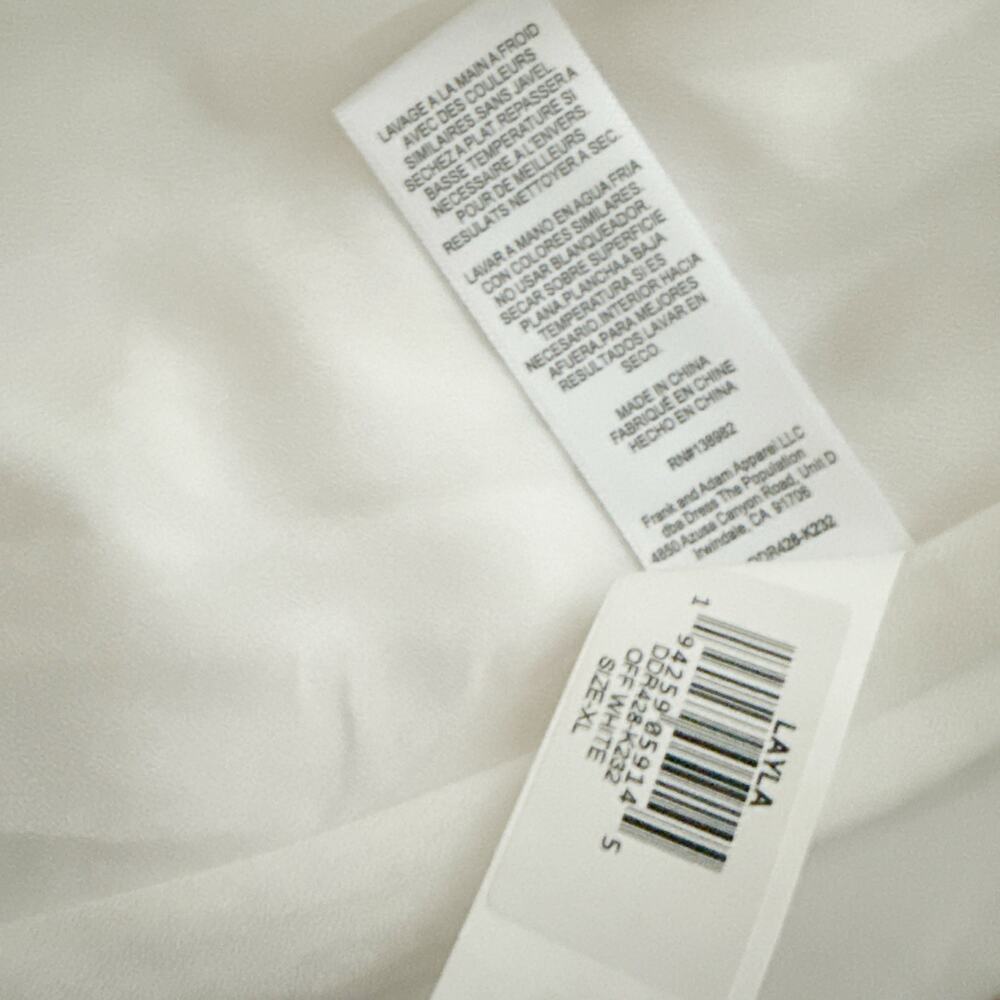 DRESS THE POPULATION | Layla Sweetheart Fit & Flare Midi Dress White Ivory | XL - Picture 14 of 14